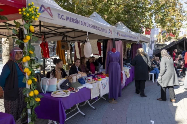 Mersin'de Yerli Malı Haftası kadın emeğiyle hayat buldu