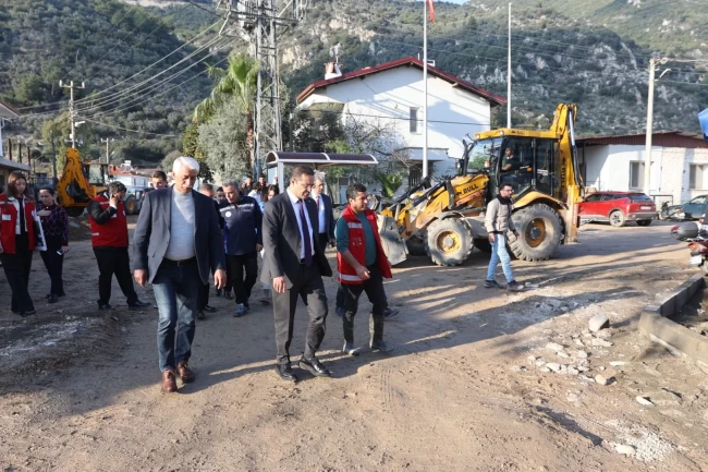 Muğla Büyükşehir'den Datça ve Ula'daki yatırımlara yerinde inceleme