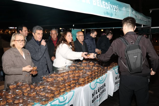 Bursa Nilüfer'de kandil geleneği yaşatıldı