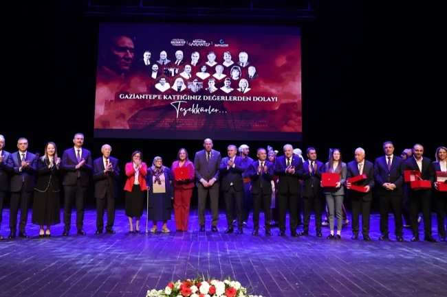 Gaziantep'e değer katanlar ödüllendirildi