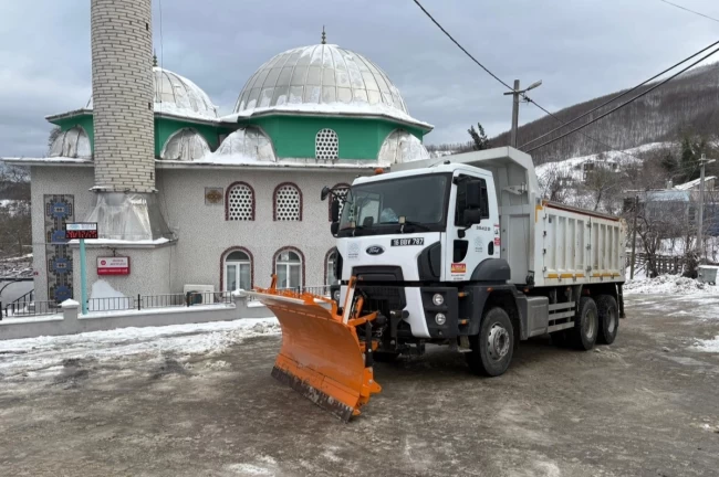 Bursa Nilüfer'de kar mesaisi