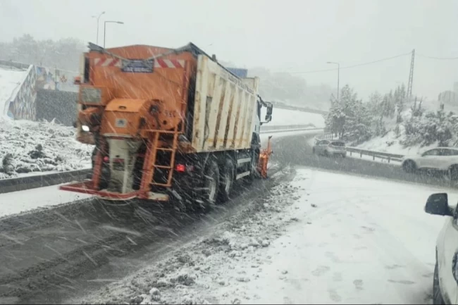 Gaziantep'te karla mücadele seferberliği