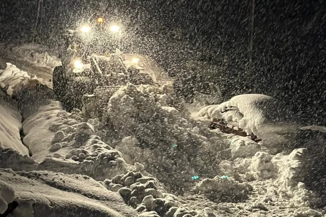 Yığılca'da kar kalınlığı 60 santimetreyi aştı