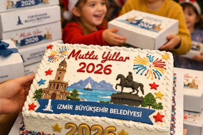 İzmir'de yeni yıl pastaları bu yıl da Büyükşehir'den