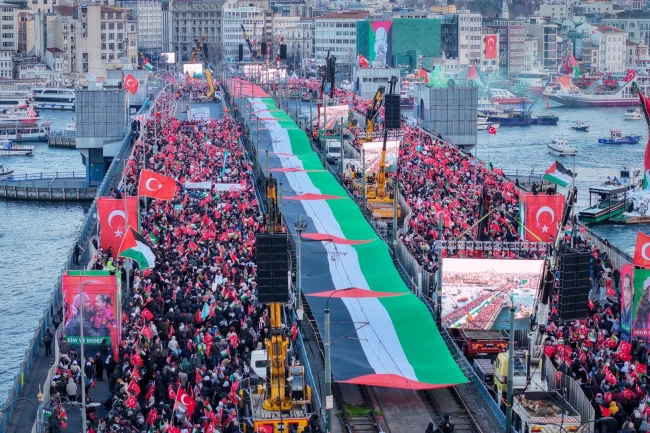 İstanbul Filistin için tek yürek oldu
