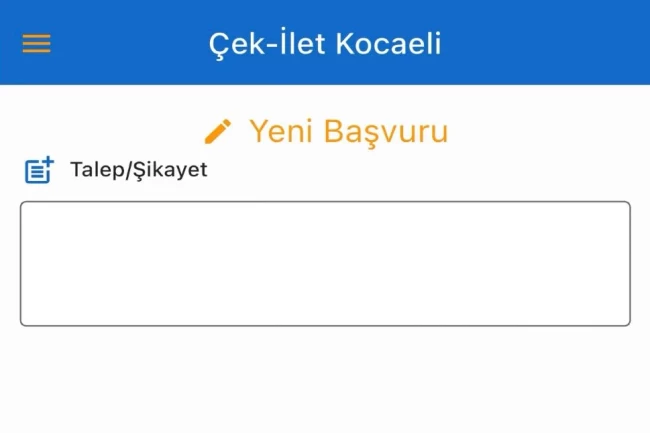 Kocaeli'de 'Çek İlet'e 5 binin üzerinde talep iletildi