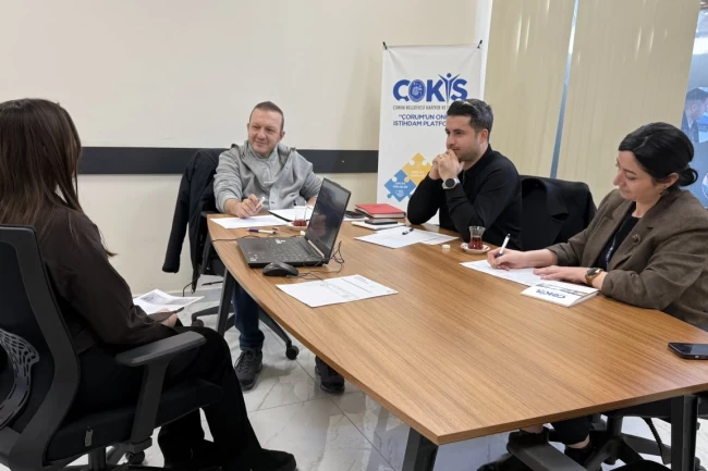 Çorum'da Eğitim ve Meslek Edindirme mülakatları başladı