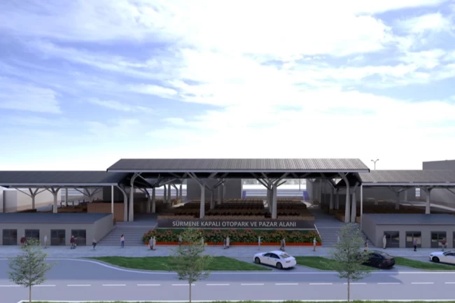 Trabzon Sürmene'ye modern pazar yeri ve kapalı otopark