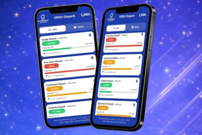 Ordu'da otopark bulmak artık çok kolay