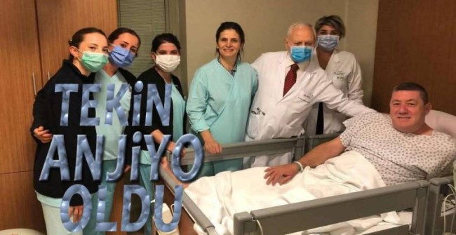 Başkan Tekin anjiyo oldu