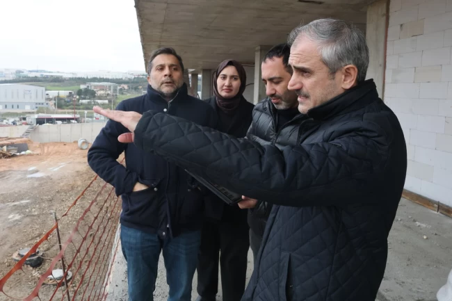 Koceli'de Spor Lisesi'nde inşaat hızla sürüyor