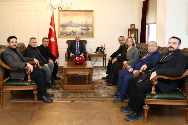 Düzce Gazeteciler Cemiyeti'nden Vali Makas'a ziyaret