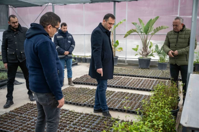 İzmir Bornova kendi yeşilini kendi üretiyor