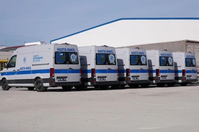 Samsun'da hasta nakil aracı sevinci