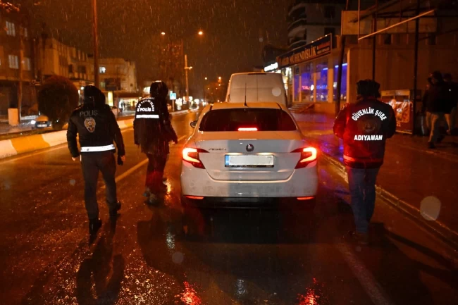 Adıyaman'da "Huzurlu Sokaklar-3" denetimleri