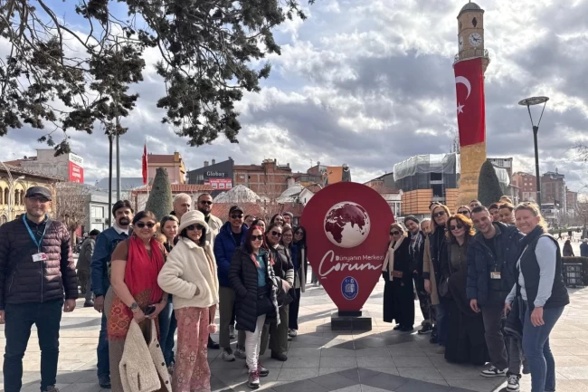 Uluslararası turizm acenteleri Çorum'u keşfediyor