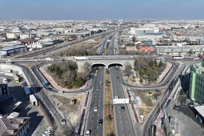 Konya'da o kavşak için şerit sayısı ikiye çıkarıldı