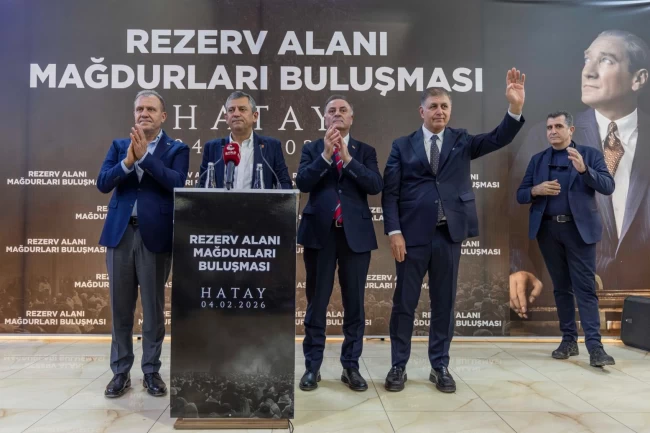 CHP'li başkanlar Hatay'da depremzedelerle buluştu