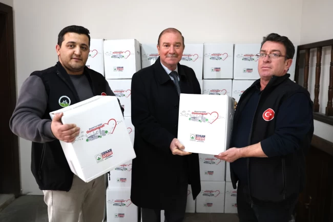 Ramazan öncesi Osmangazi'de erzak yardımları başladı