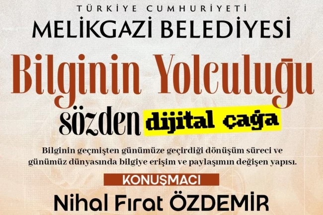 Sanat Melikgazi'de atölye ve konferans aynı anda