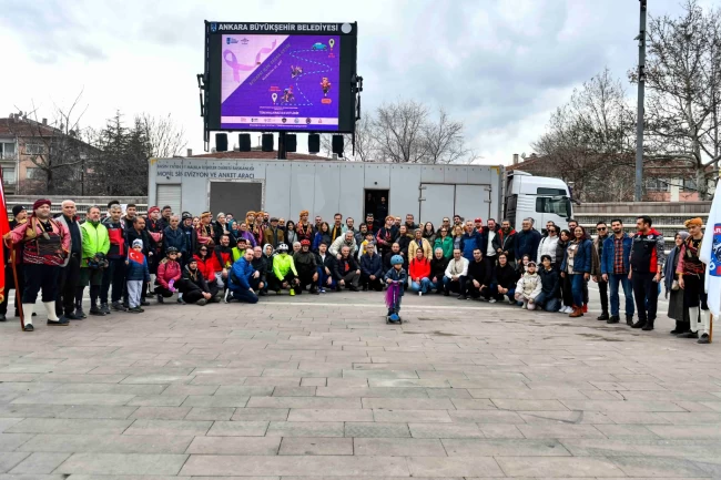 Ankara'da tekerler farkındalık için döndü