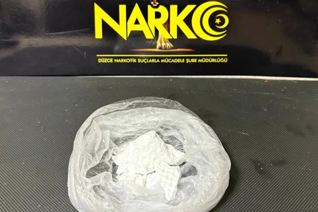 Düzce'de 55 gram kokain ele geçirildi