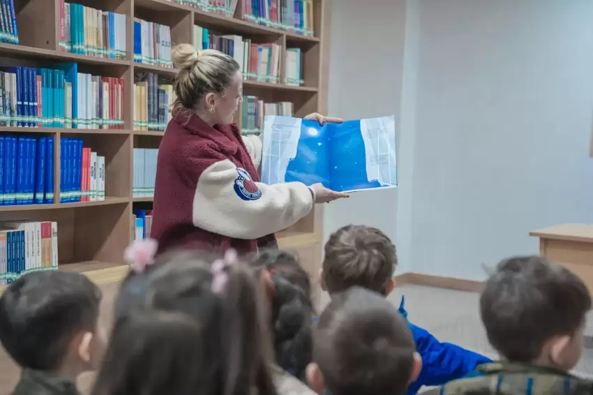 Ankara Keçiörende minik öğrenciler kütüphane atmosferini yaşadı