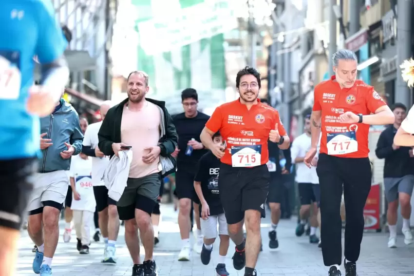 Bursanın kalbinde nefes kesen koşu