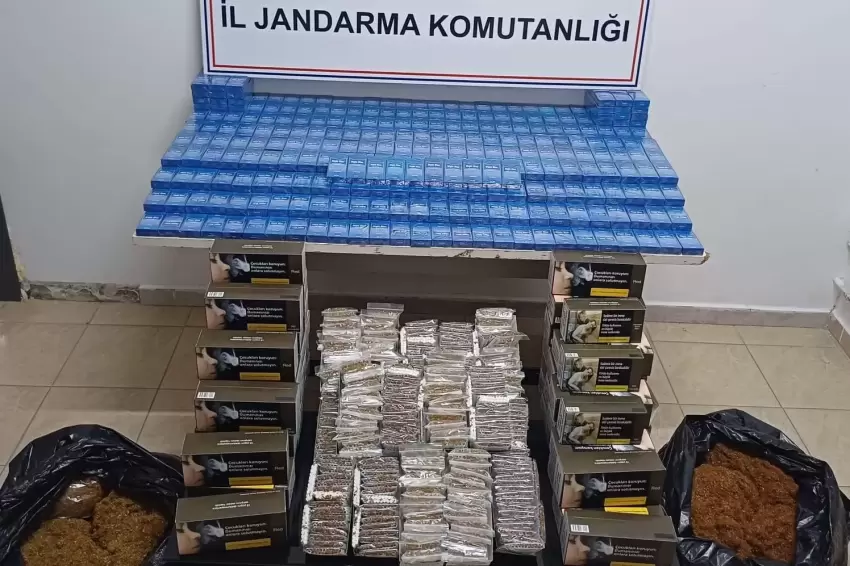 Bursa İnegöl'de binlerce kaçak tütün operasyonu