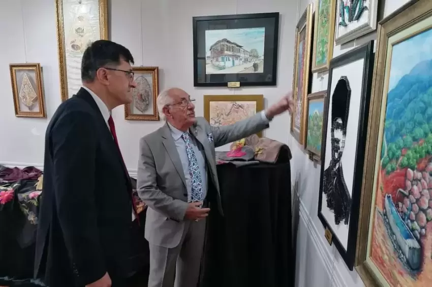 Kütahyanın sanatsal ve kültürel zenginliği Çanakkalede sergileniyor