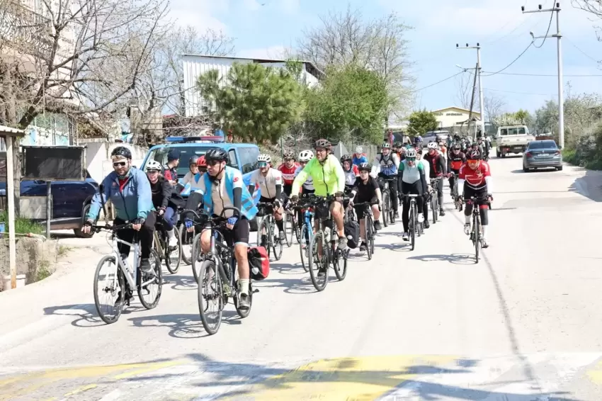 Granfondo Bursa öncesi bisikletliler Nilüferde buluştu