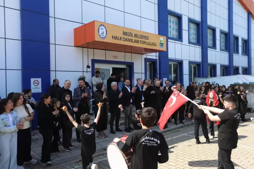 Bursa İnegöl'de Başkan Taban'dan Halk Dansları'na ziyaret