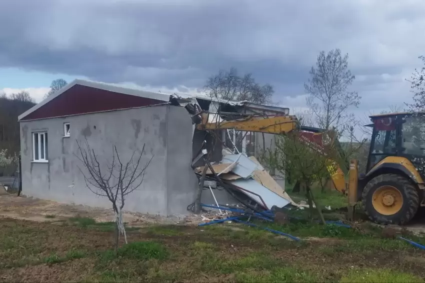 Bursa İnegölde kaçak yapıyla mücadele sürüyor