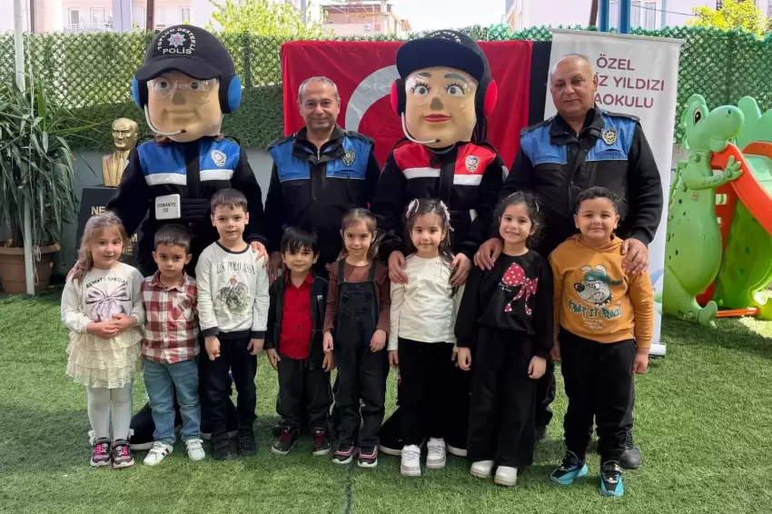 Osmaniye'de miniklere 'Poli' ile güvenlik eğitimi