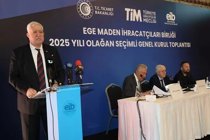 Ege Maden İhracatçılarında Alimoğlu güven tazeledi