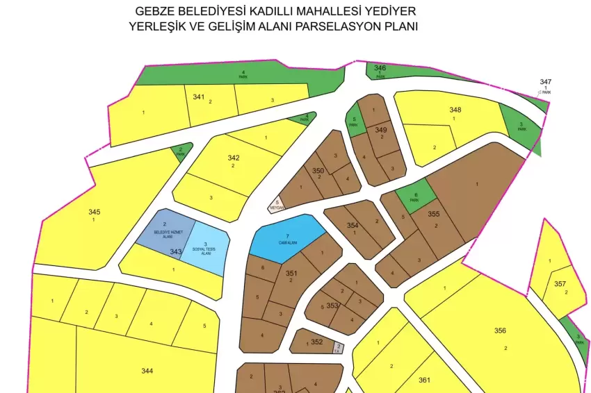 Gebze Kadıllıda 11 hektar alanda imar uygulaması tamamlandı