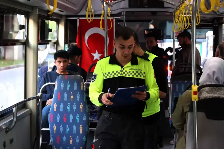 Antalyada toplu taşıma araçlarına sıkı denetim