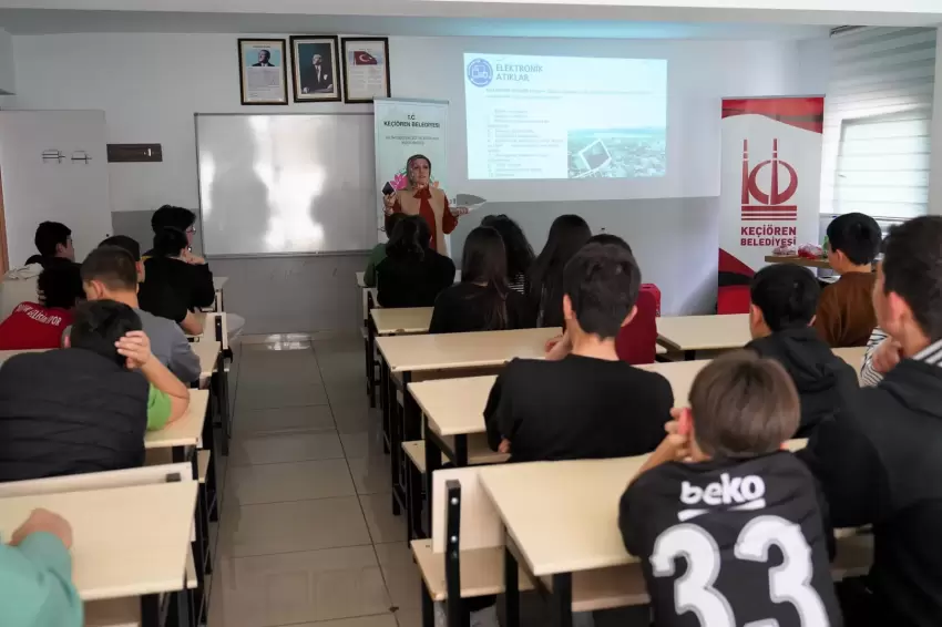 Ankara Keçiören'de öğrencilere çevre ve sıfır atık eğitimi