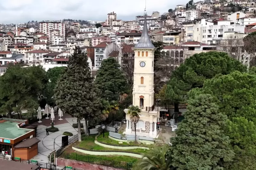 Kocaelide tarihi kuleye estetik dokunuş