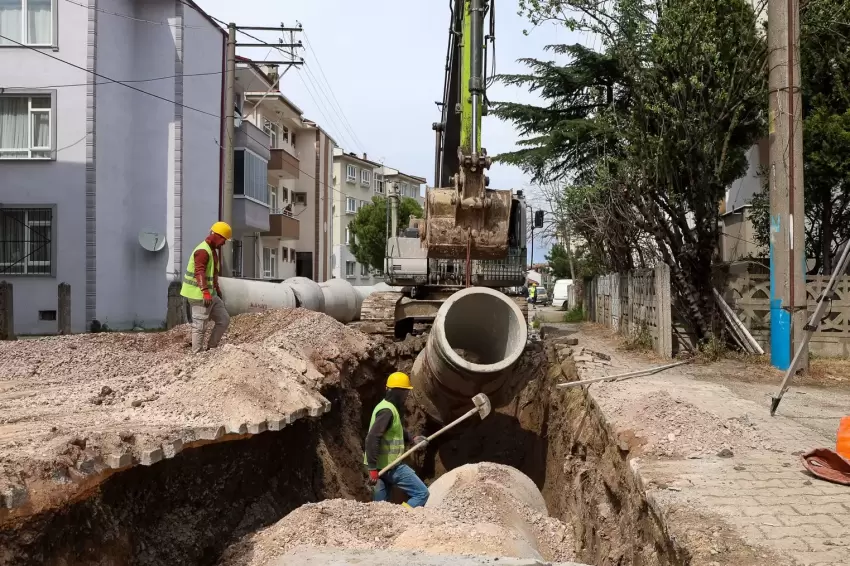 SASKİden yeni yağmur suyu hattı