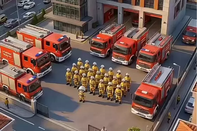 İstanbul İtfaiyesi'nden çocuklara "112'yi unutma!" mesajı