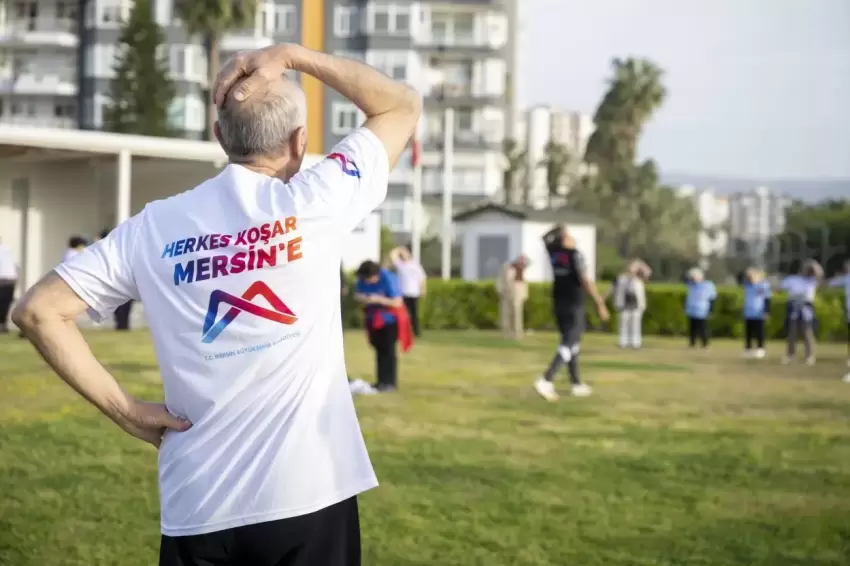 Mersin'de sabah sporuna yoğun ilgi
