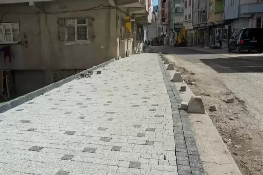 Ordu Kumru'ya modern kaldırım