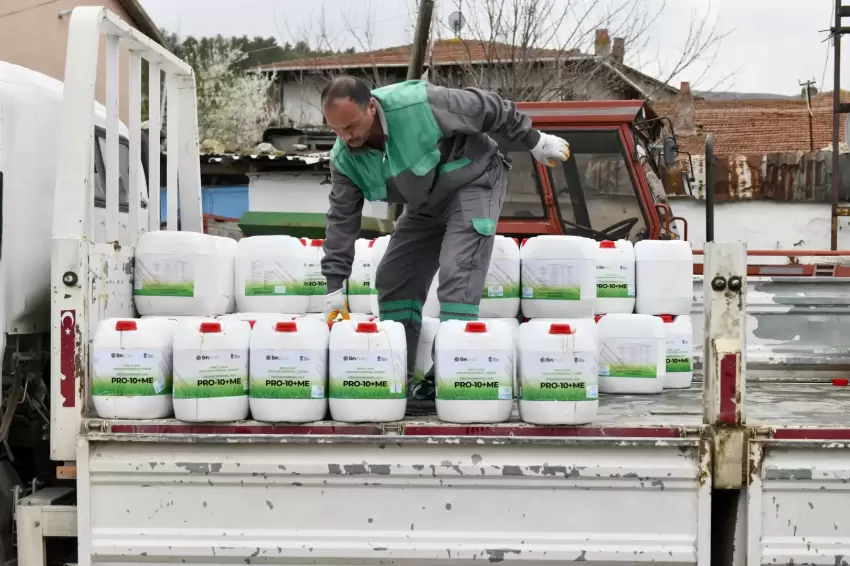 Ankarada üreticiye yüzde 50 hibeli sıvı gübre desteği