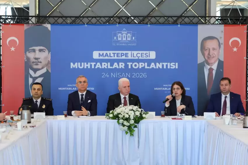 İstanbul Maltepede muhtarlarla koordinasyon