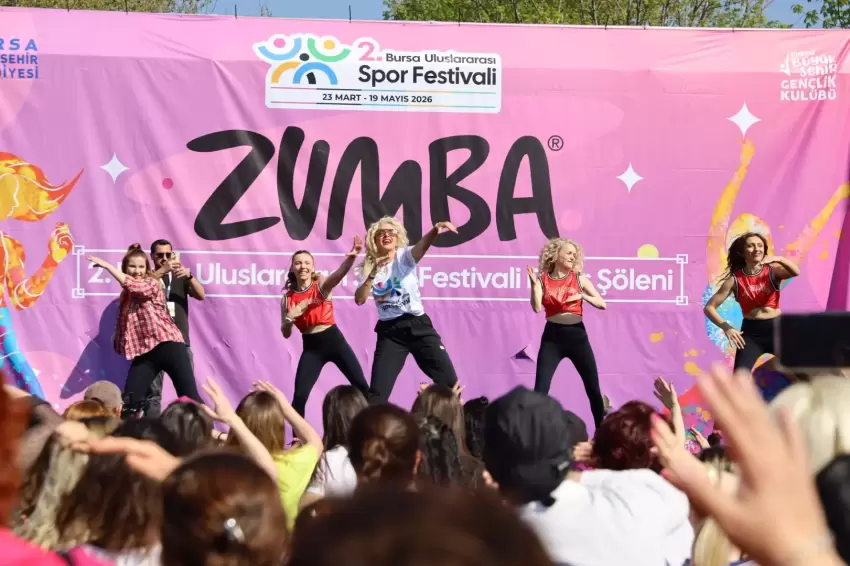 Bursada Dünya Dans Gününe zumbalı kutlama