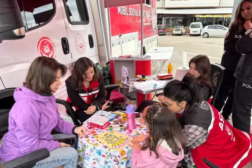 Bursa Harmancıkta mobil sosyal hizmet hamlesi