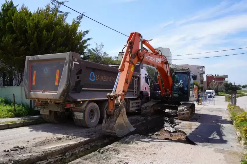 Balıkesir Bandırma'da asbestli hatlar yenileniyor