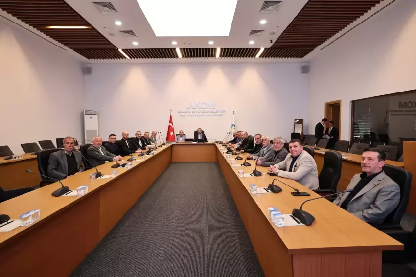 Başkan Alemdar Serdivan muhtarlarını AKOM'da ağırladı