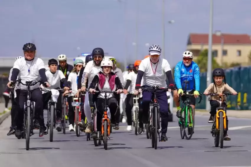 Beylikdüzünde pedallar sağlığa çevrildi